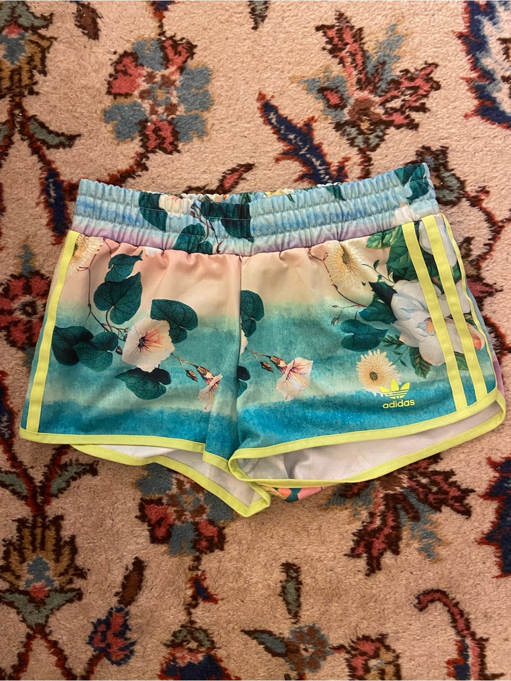 Adidas x Urban Outfitters Pastel Floral Running Shorts XS